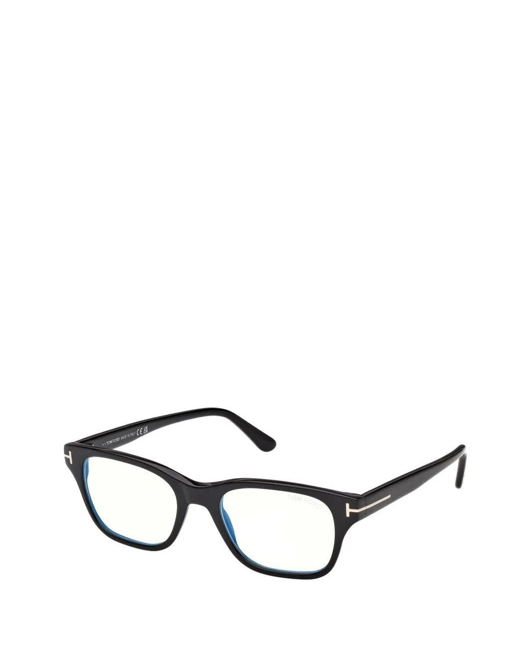 Tom Ford Black Browline Glasses for men