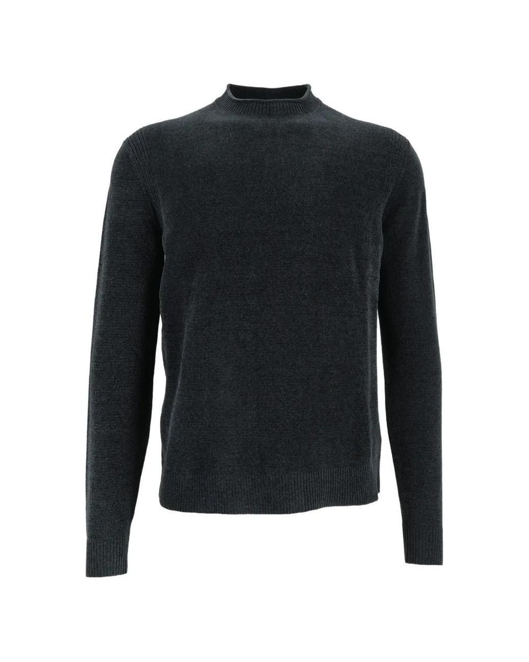 Rrd Blue Velvet-Effect Crew-Neck Sweater for men