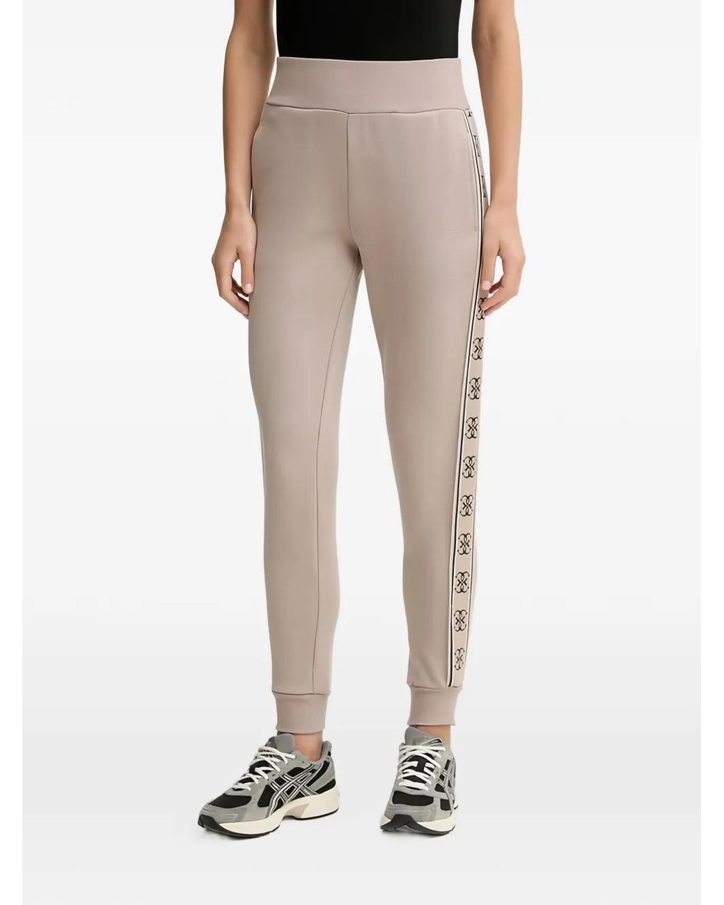 Guess Natural Side Logo Tape Joggers