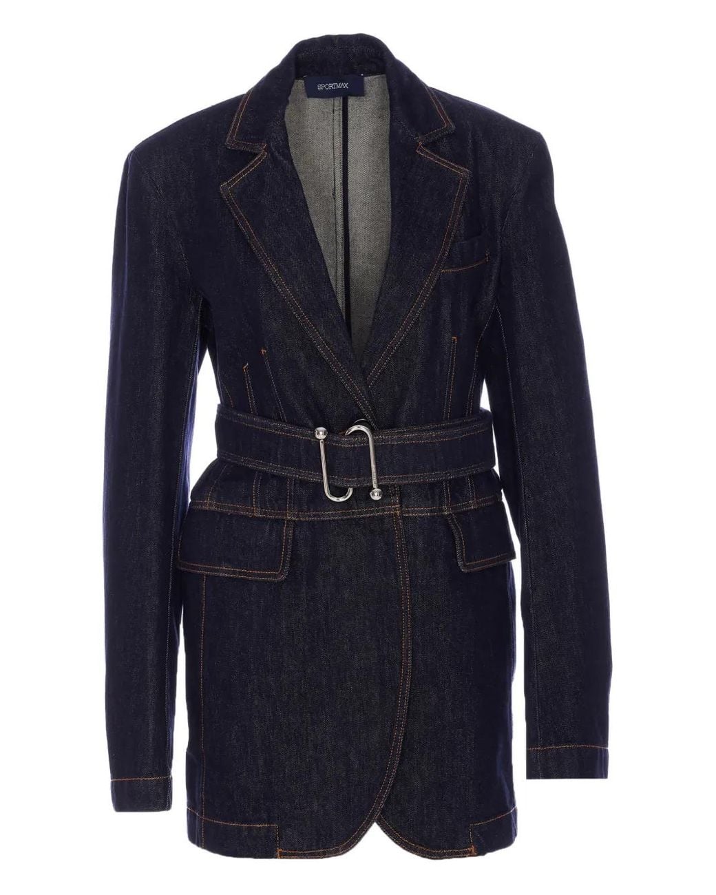 Sportmax Blue Denim Blazer