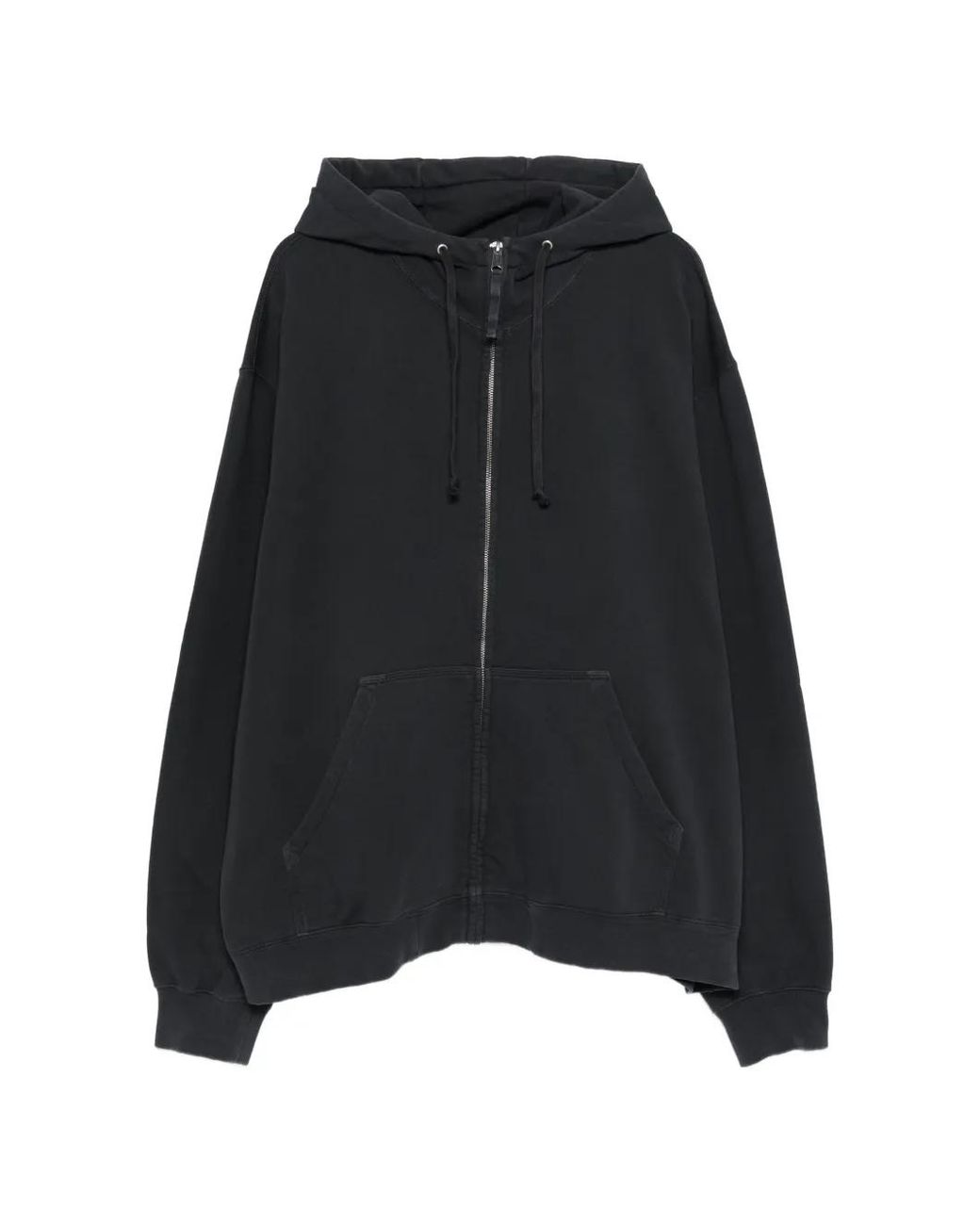 Maison Margiela Black Zip-Up Hoodie for men