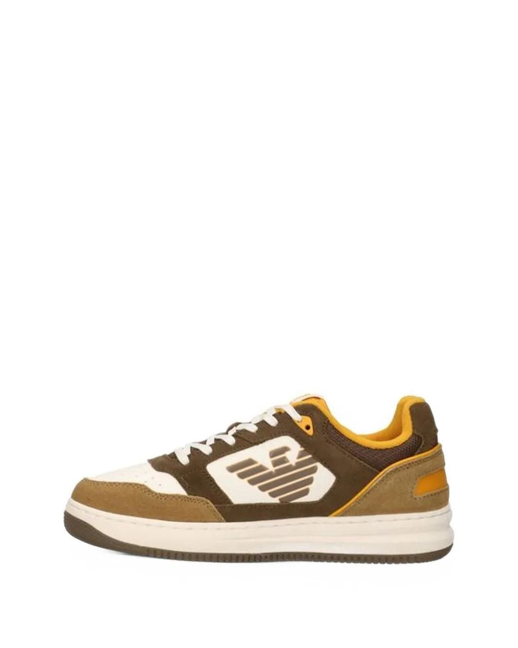 EA7 Metallic Sneakers Mit Logo-Patch