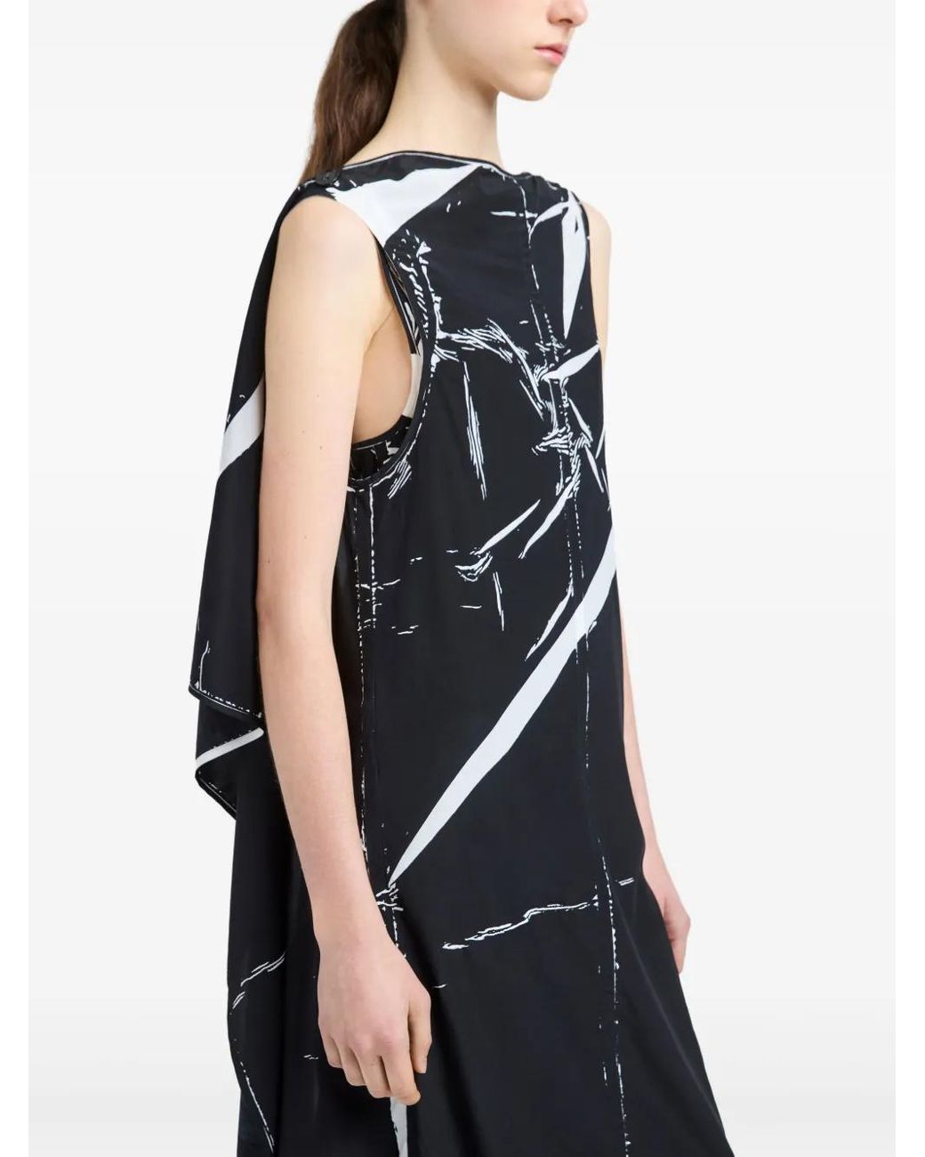 Proenza Schouler Black Ondine Midi Dress