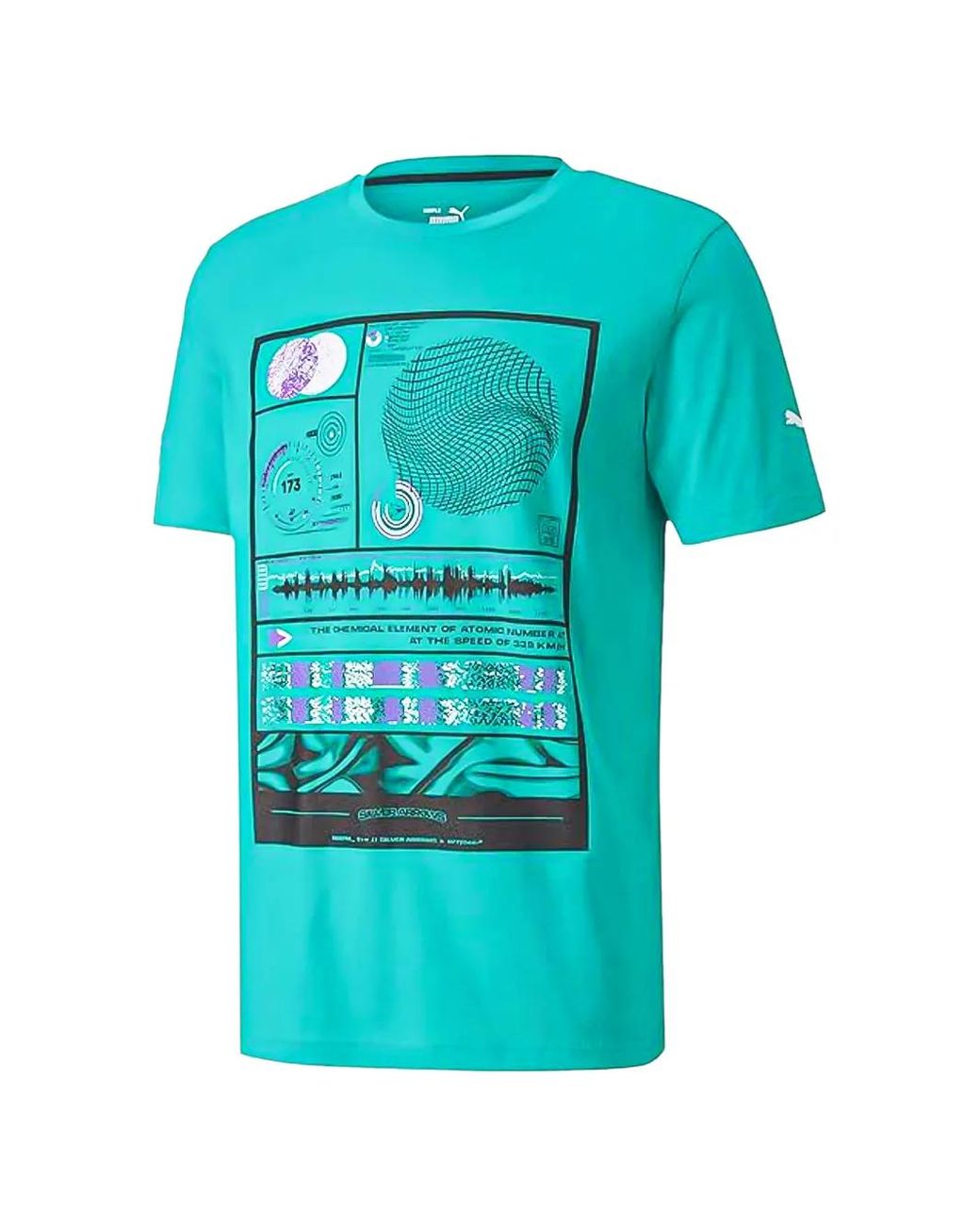 PUMA Blue Mercedes-Amg Petronas Motorsport T-Shirt for men