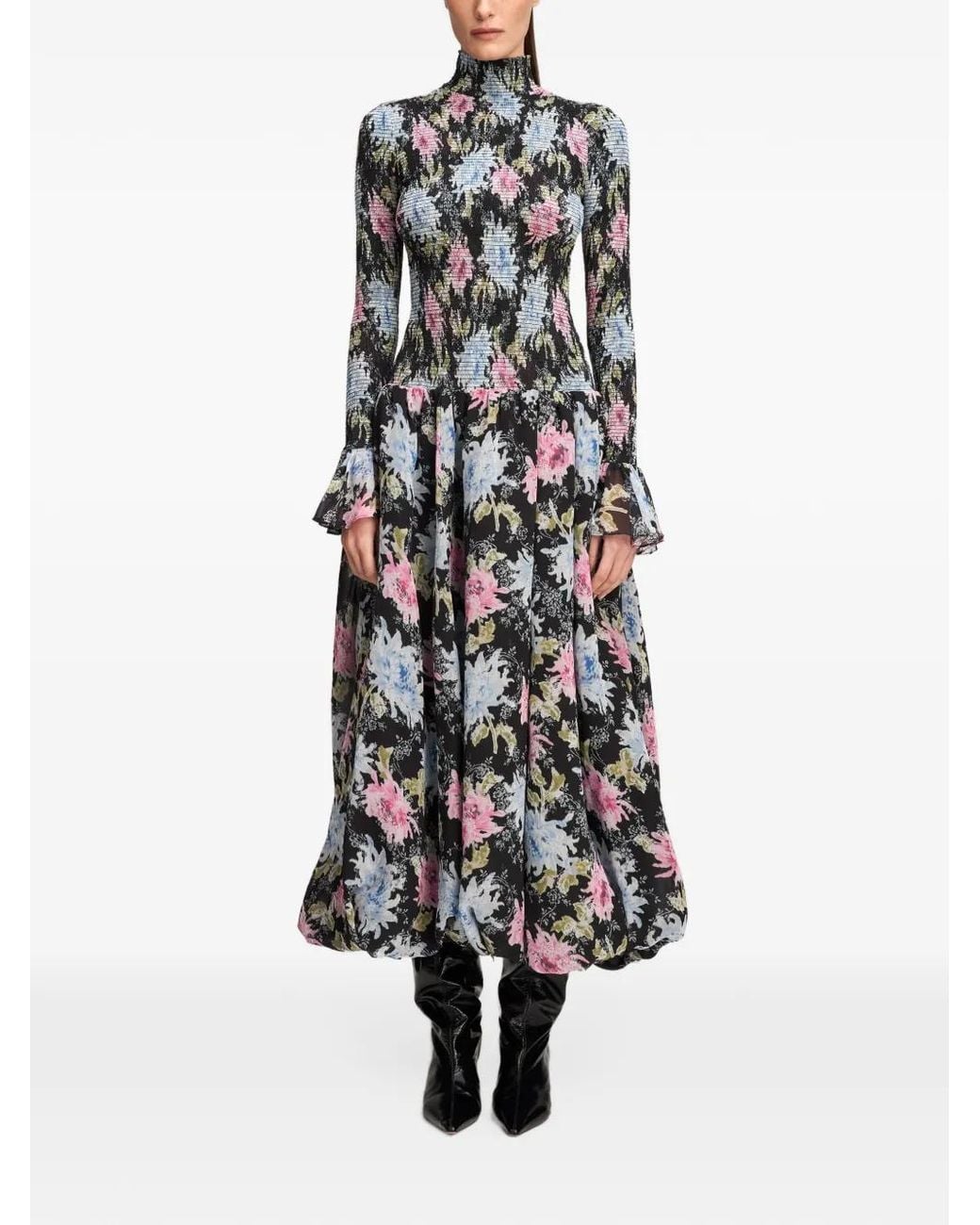 Cinq À Sept White Ikat Dahlia Ismene Midi Dress