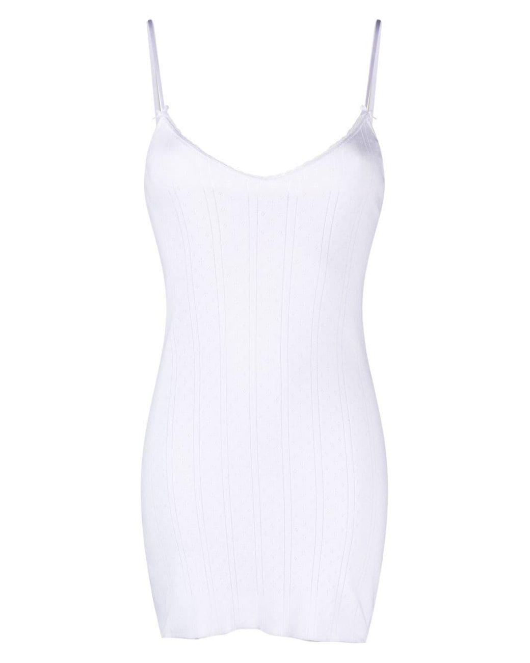 Cou Cou Intimates Cami Slip Dress in White | Lyst