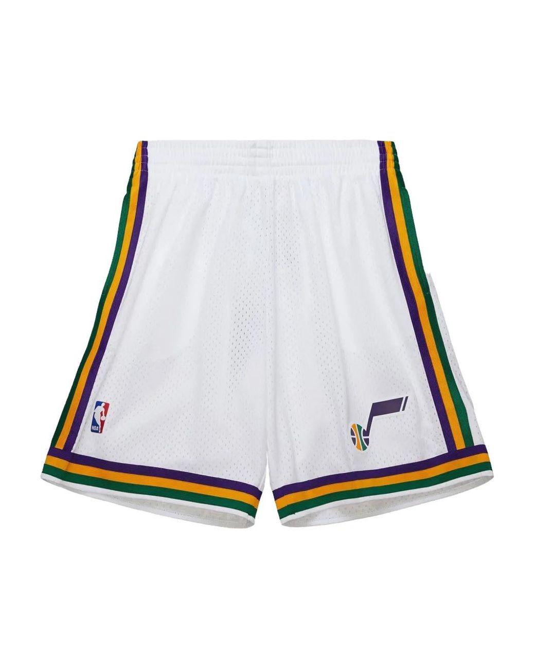 Mitchell & Ness White X Nba Utah Jazz 1991 Shorts for men