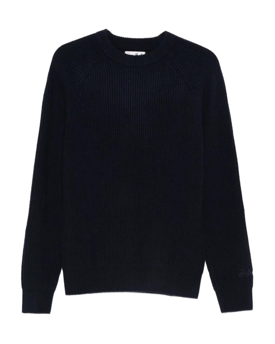 Mc2 Saint Barth Blue Marine Wool Sweater for men