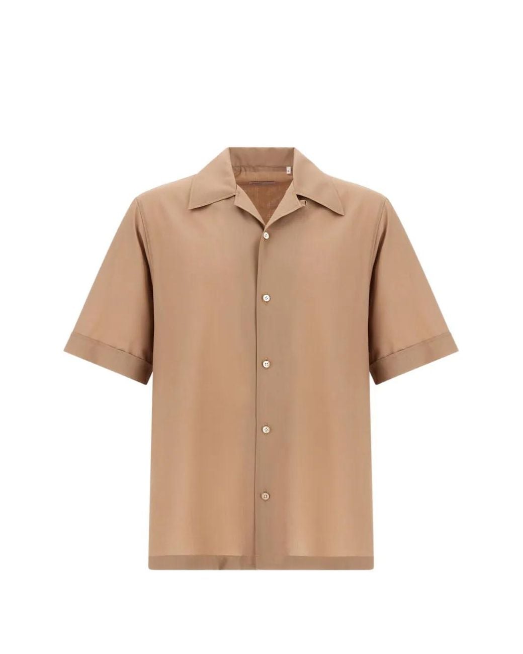 Herno Natural Bowling-Collar Shirt for men