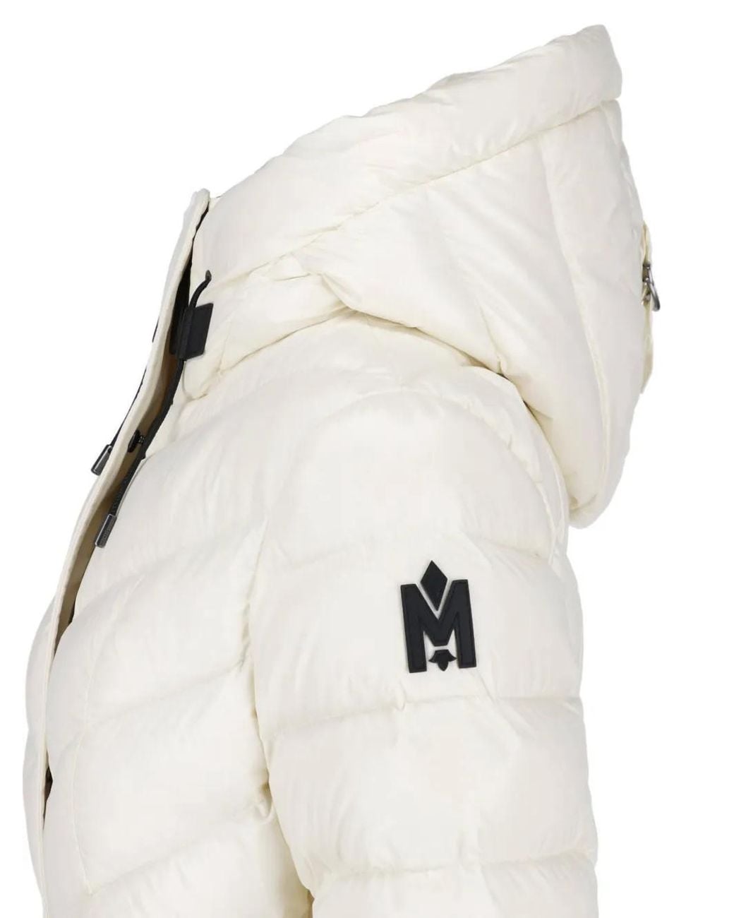 Mackage White Calina Quilted Down Maxi Coat