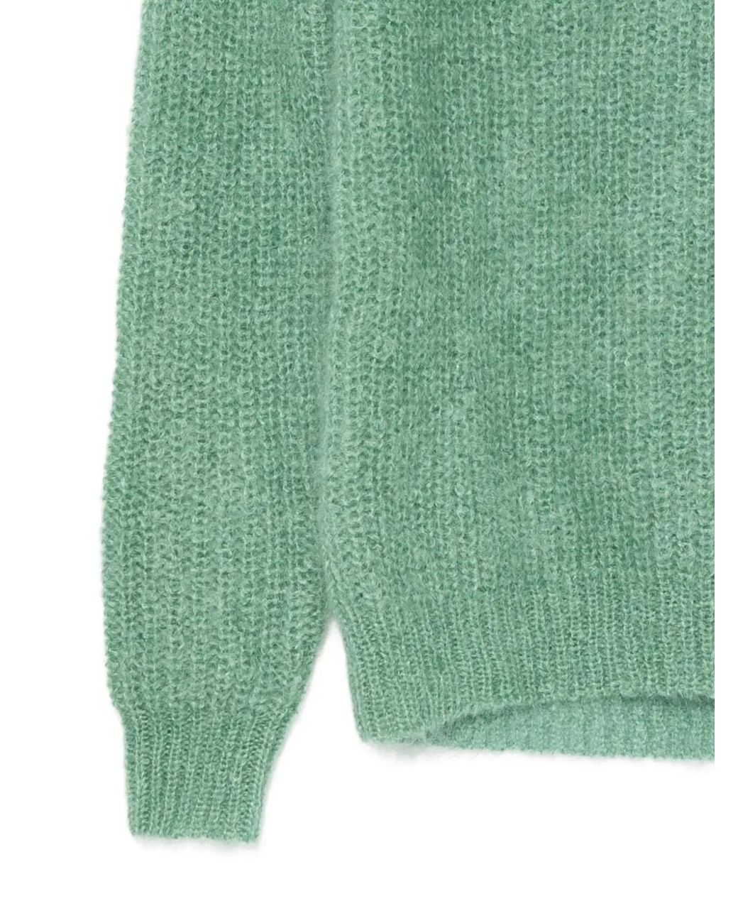 Aspesi Green Pull En Maille Épaisse for men