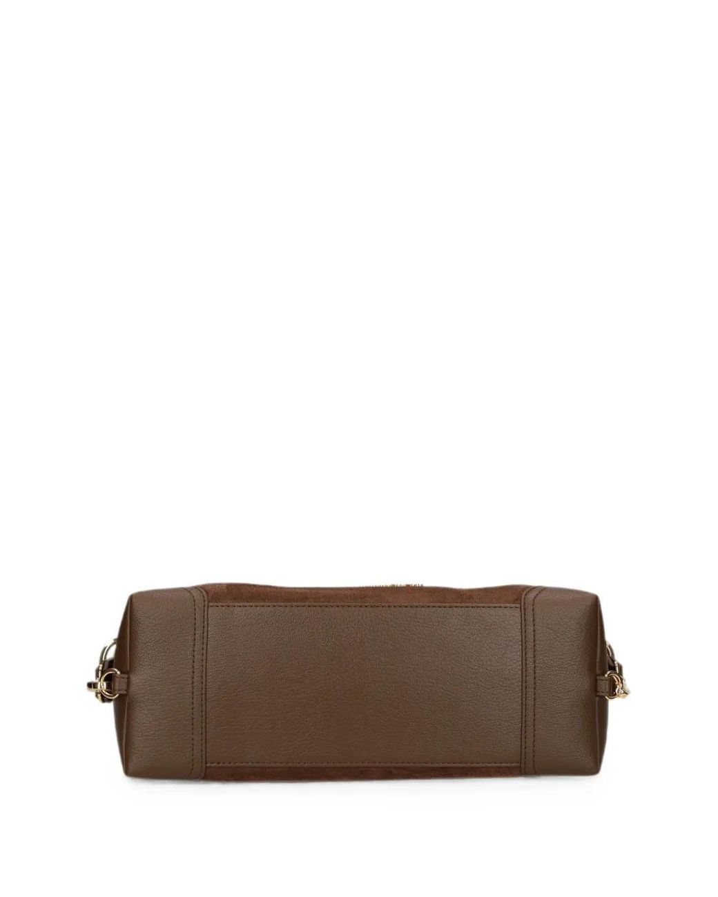 Love Moschino Brown Logo-Plaque Shoulder Bag