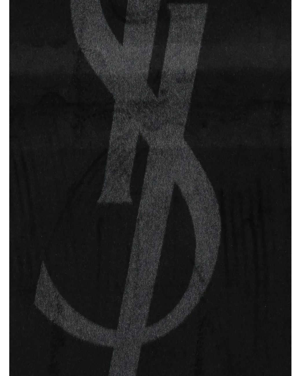 Saint Laurent Black Cassandra Scarf