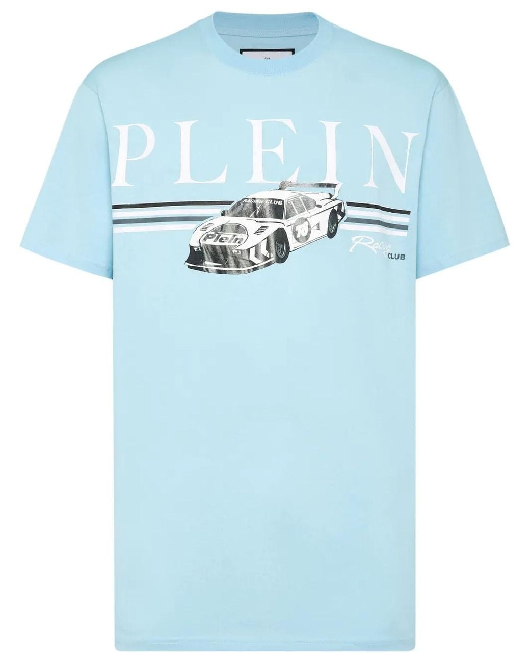 Philipp Plein Blue Cars Racing T-Shirt for men