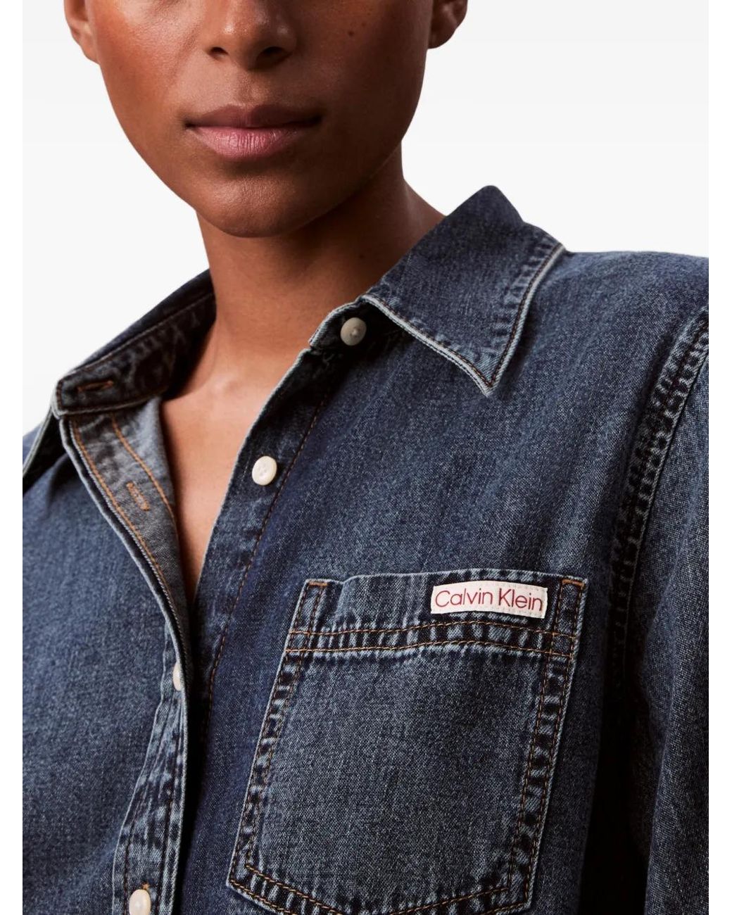 Calvin Klein Blue Buttoned Shirt