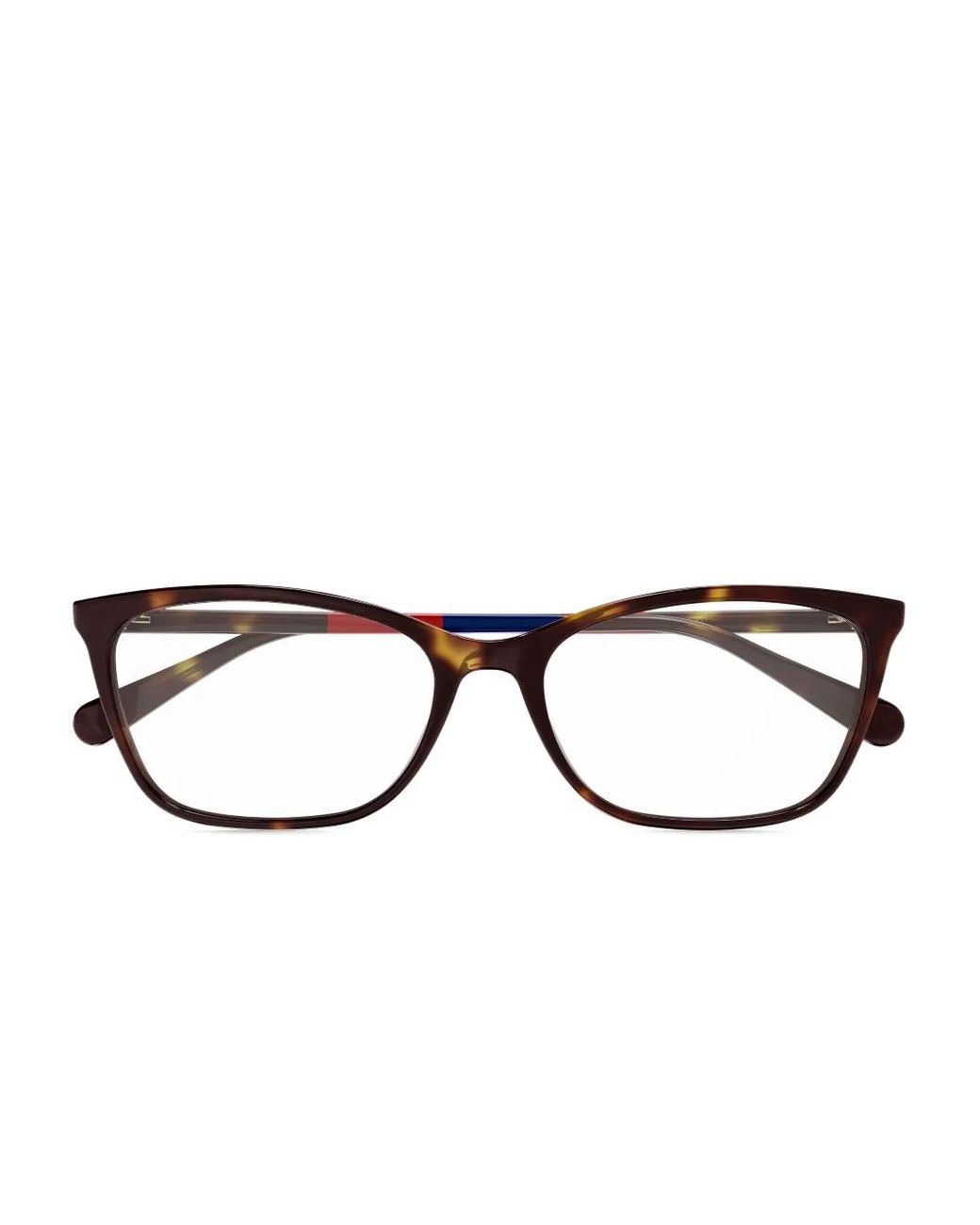 Gucci Brown Rectangle-Frame Glasses