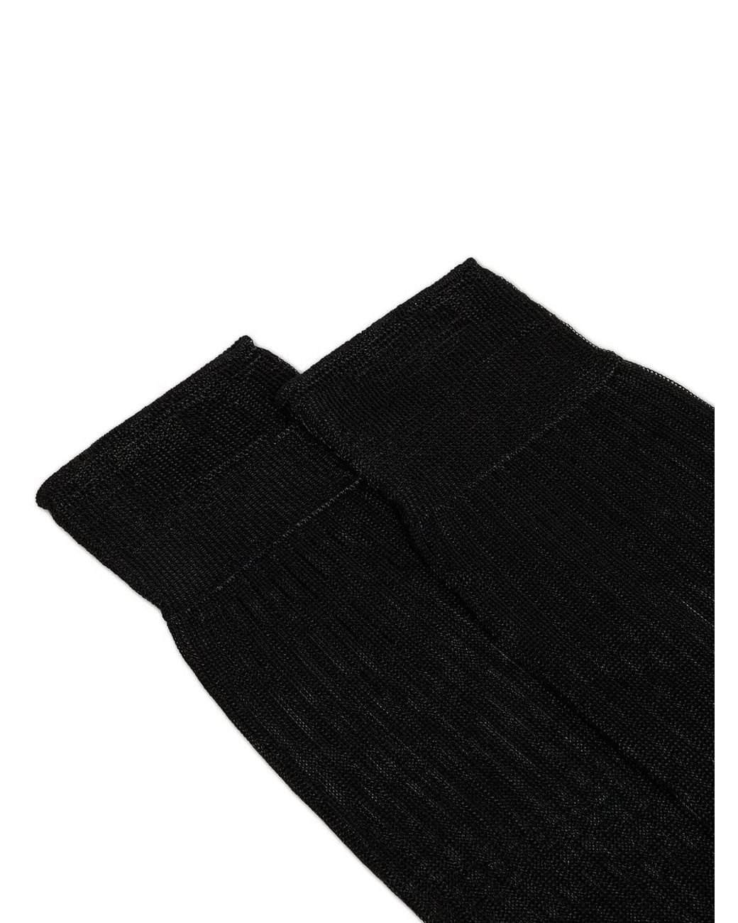 DSquared² Black Basic High Socks for men