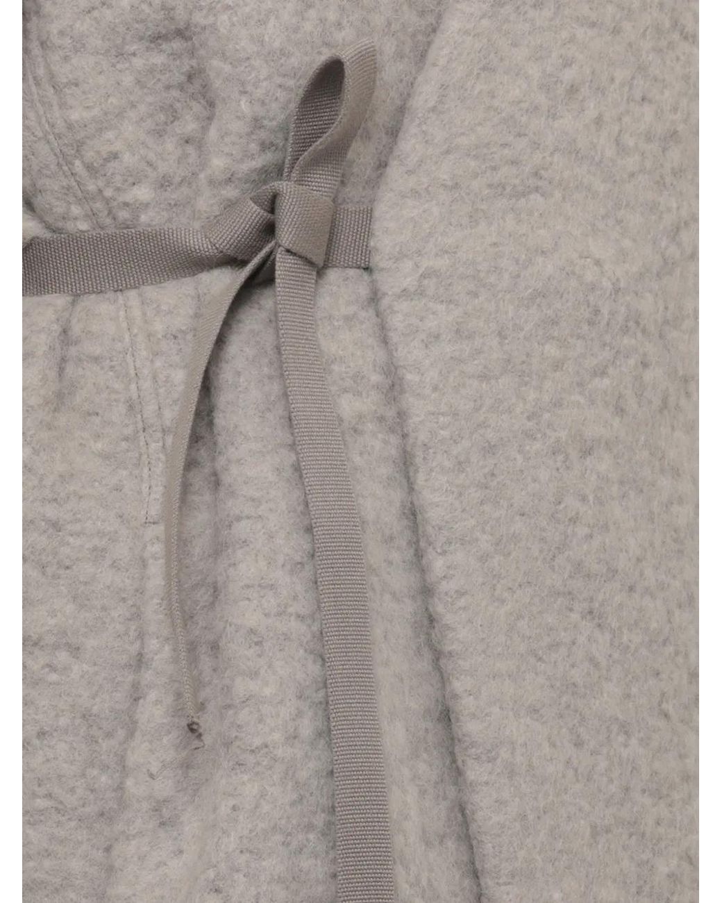Rick Owens Gray Soft Cyclops Coat