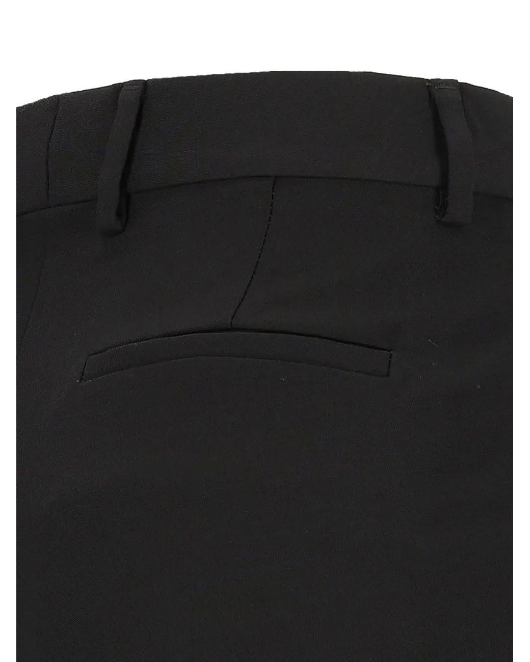 Grifoni Black Pressed-Crease Flared Trousers