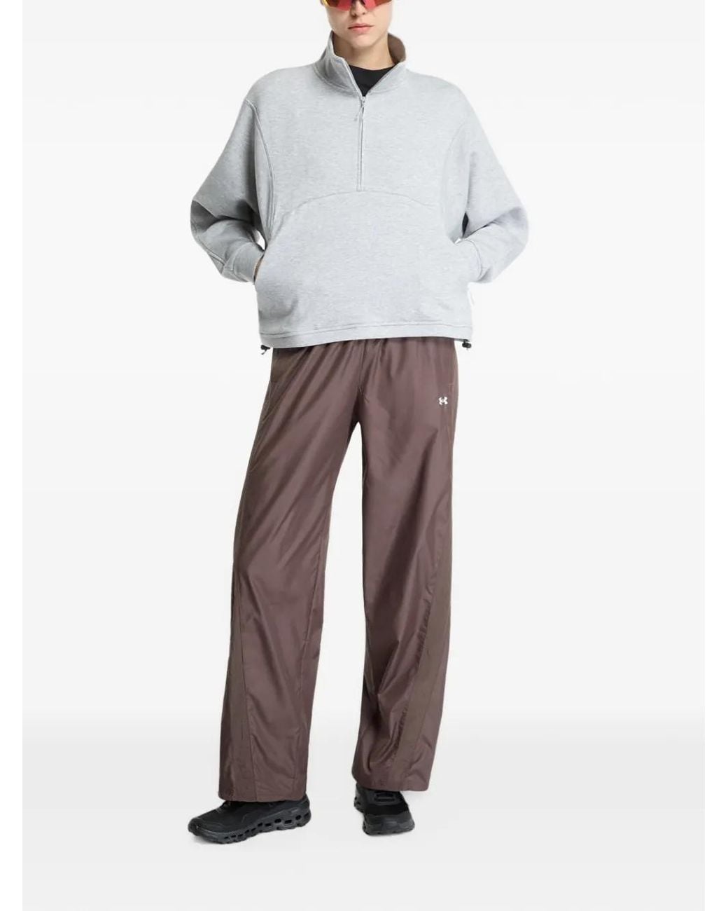 Under Armour White Unstoppable Fleece Sweater