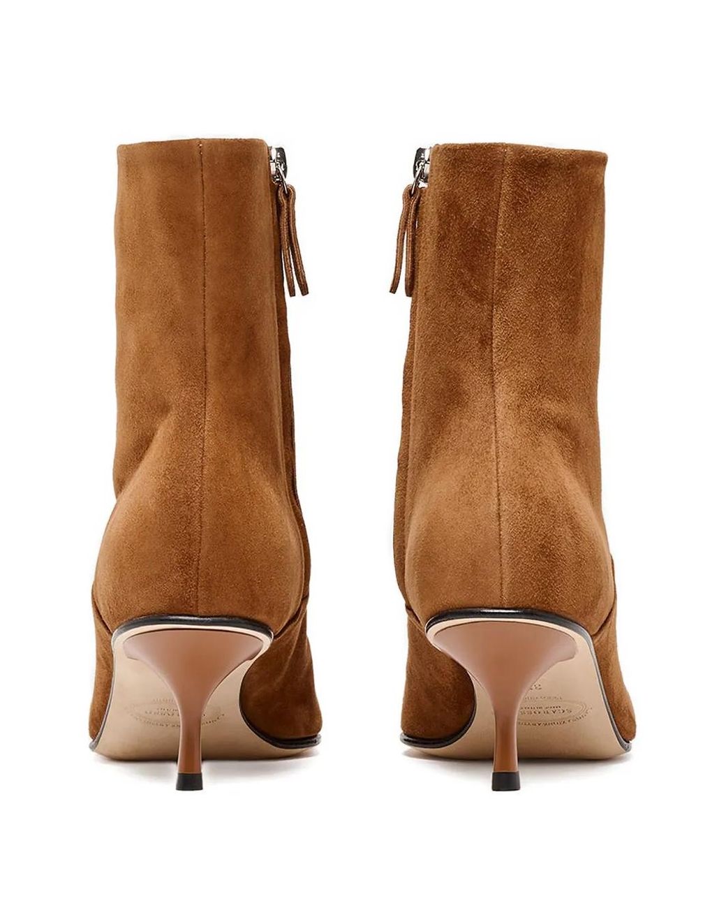 Scarosso Brown Jamie Pointed-Toe Boots
