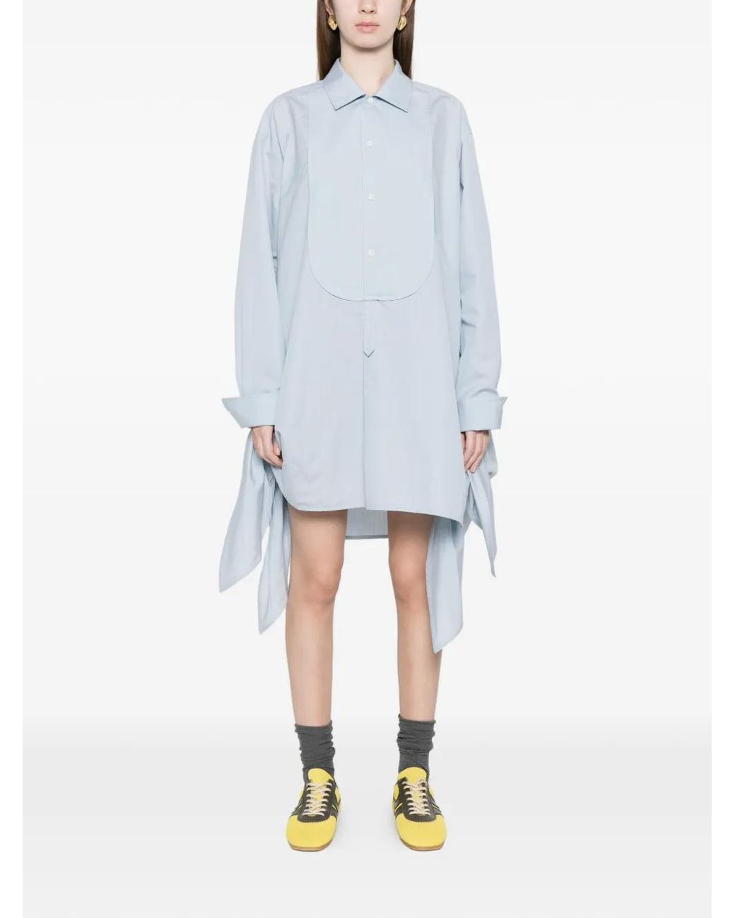 J.W. Anderson Blue Side Knot Mini Dress
