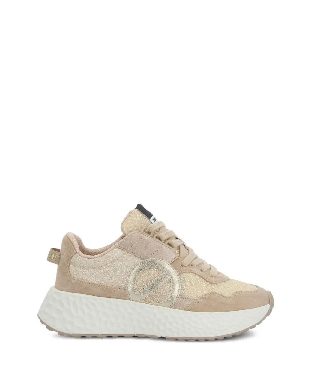 No Name White Carter Jogger Glitter-Effect Sneakers