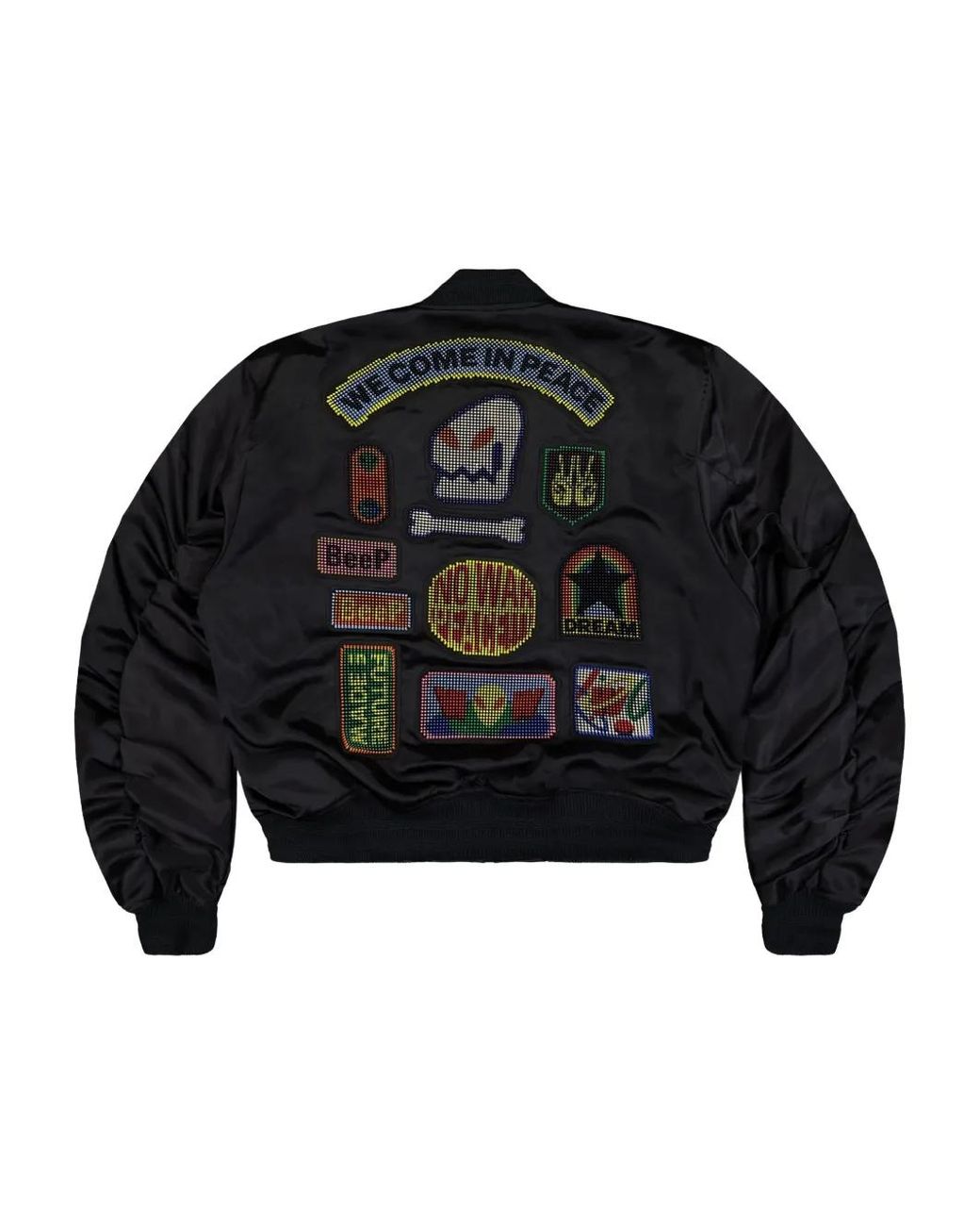 Walter Van Beirendonck Blue Beep Beep Bomber Jacket for men