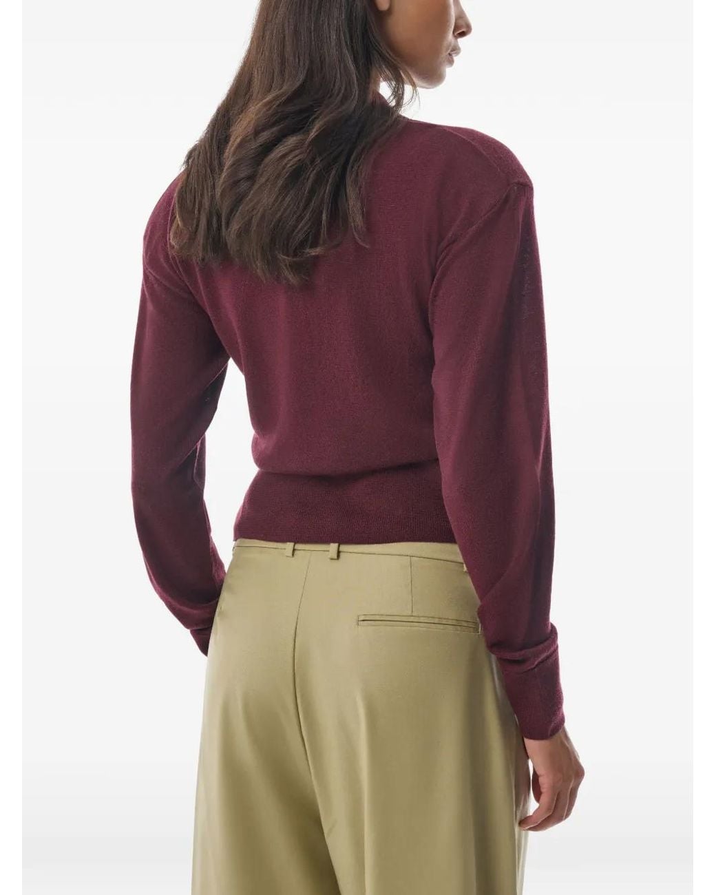 MEGUSTA Purple Padded Knit Polo Shirt
