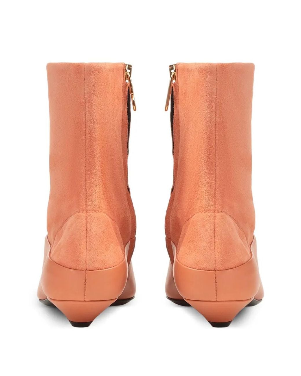 Sergio Rossi Pink Beak Pointed-Toe Boots