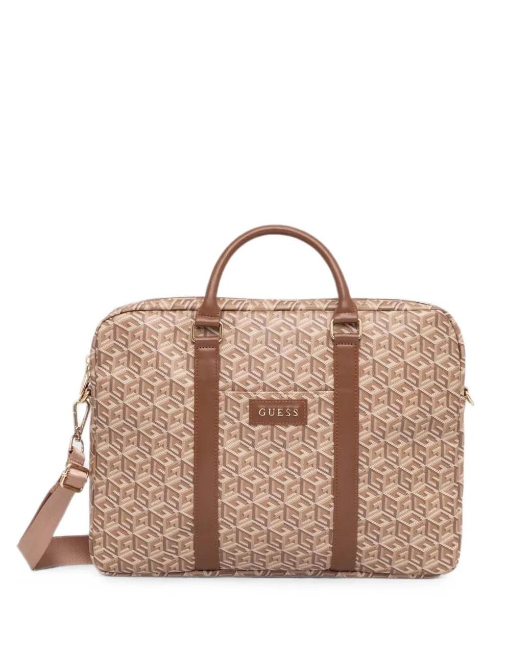 Guess Pink G-Cube Laptoptasche Mit Logo