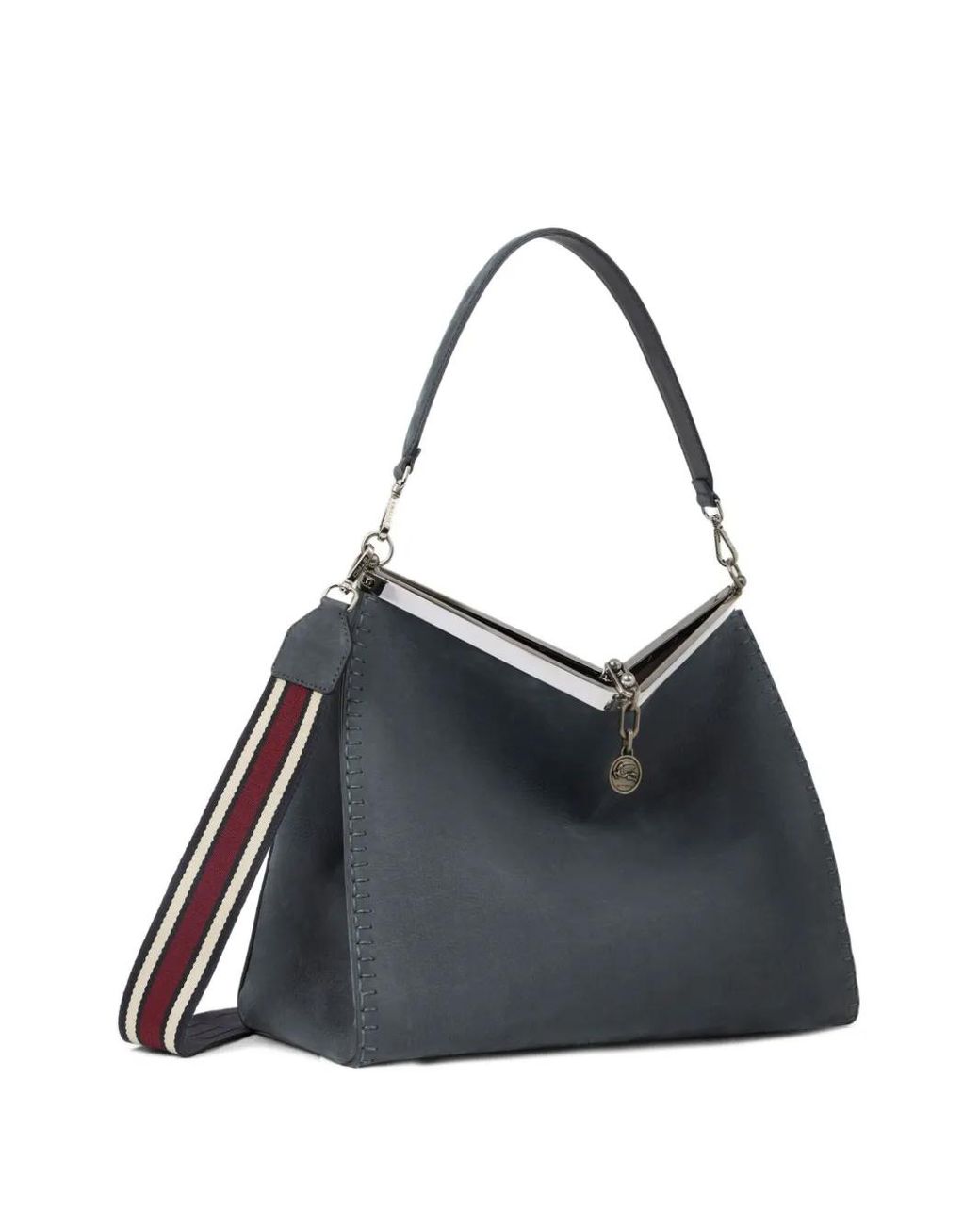 Etro Blue Large Vela Nubuck-Leather Tote Bag for men