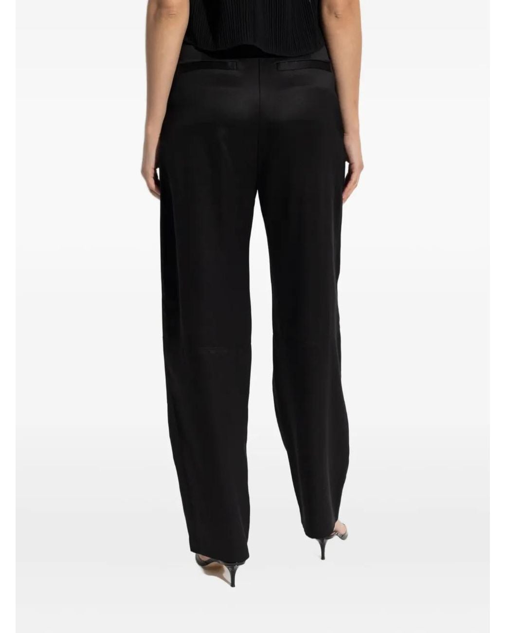 IRO Black Satin Trousers
