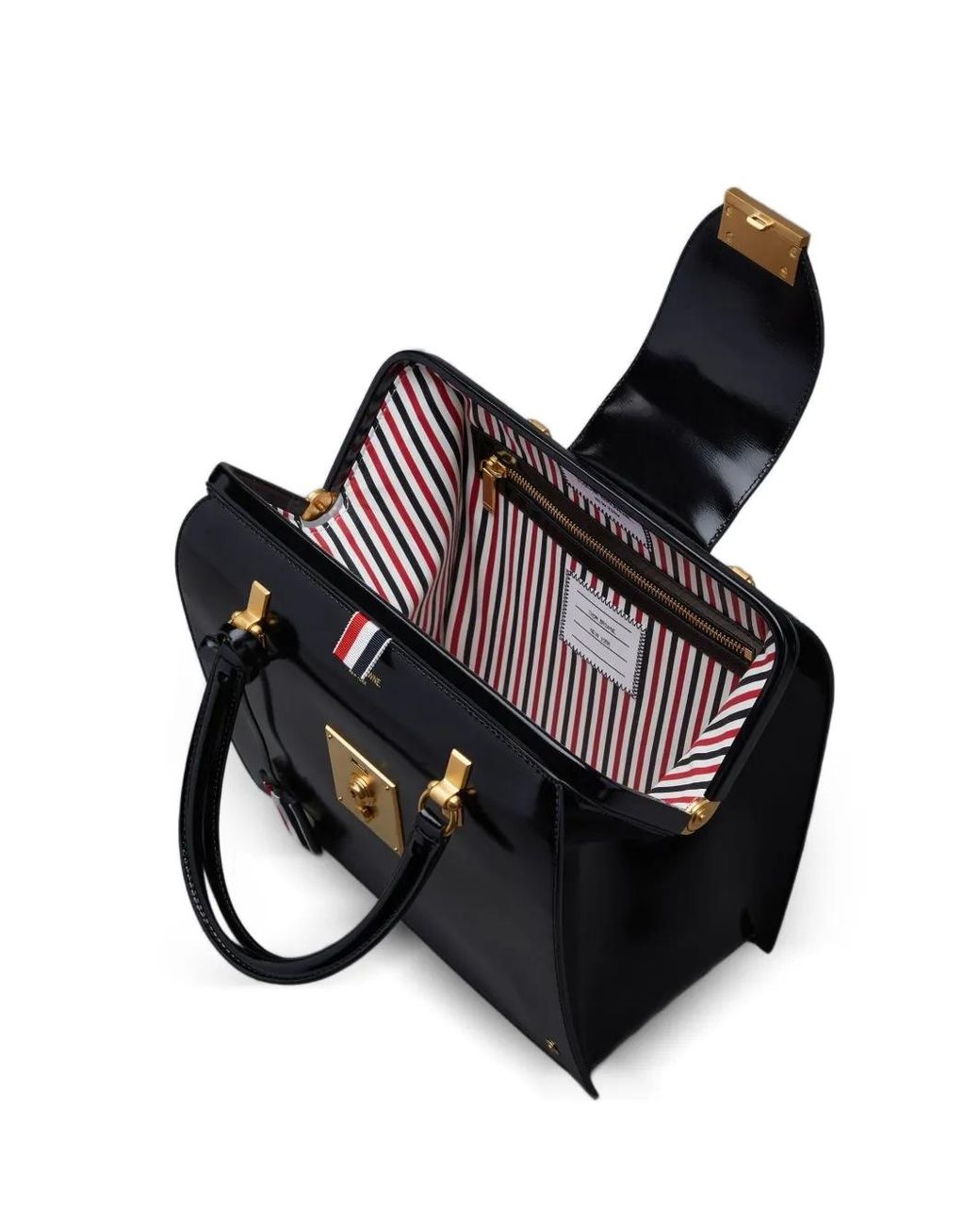 Thom Browne Black Calf Leather Mrs. Thom Junior Bag