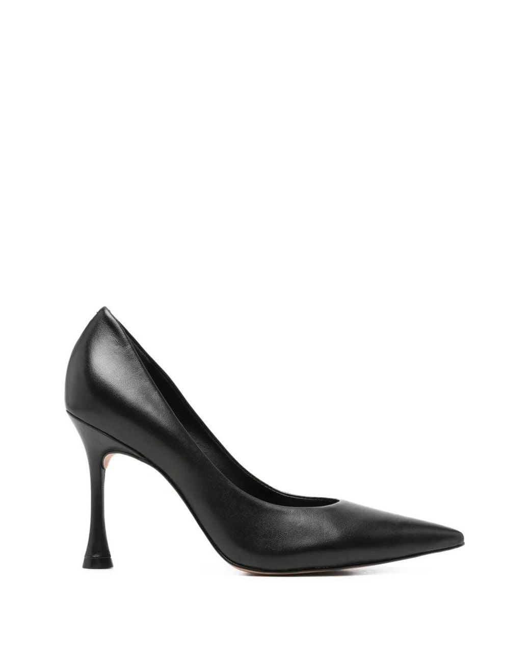Carrano Black Pointed-Toe Pumps