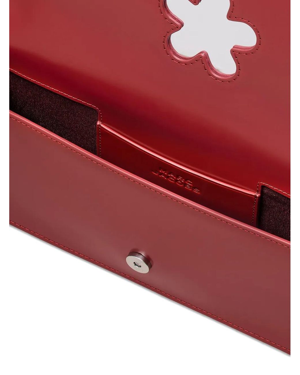 Marc Jacobs Red The Mirror Shoulder Leather Bag