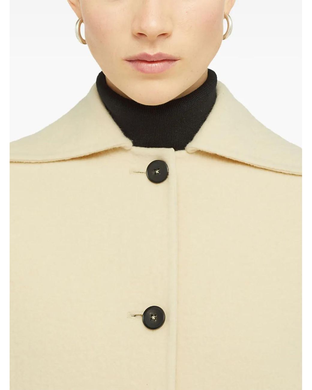 Jil Sander Natural Coat For Female