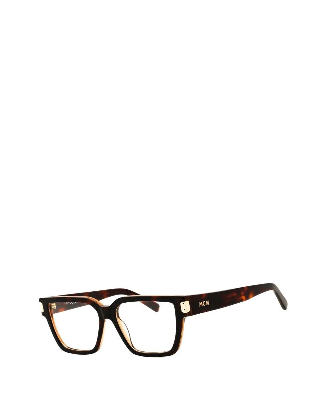 MCM Black Rectangle-Frame Glasses