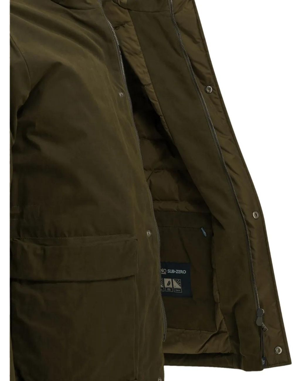 Herno Green Padded Hooded Parka for men