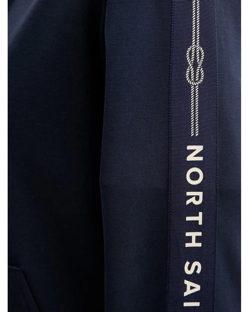 Guess Blue X North Sails Hoodie Zippé À Bande Logo