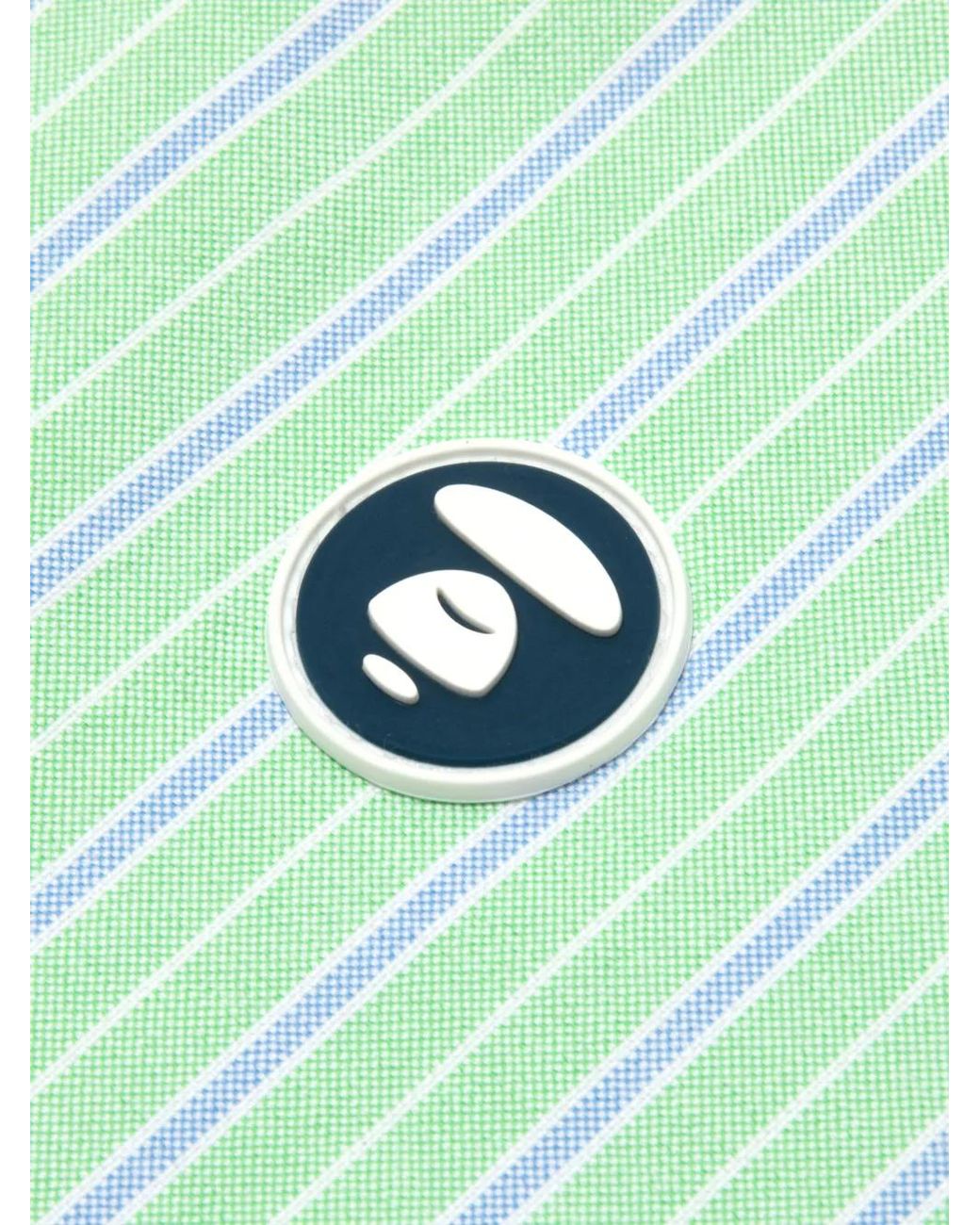 Aape By A Bathing Ape Green Striped Shirt for men