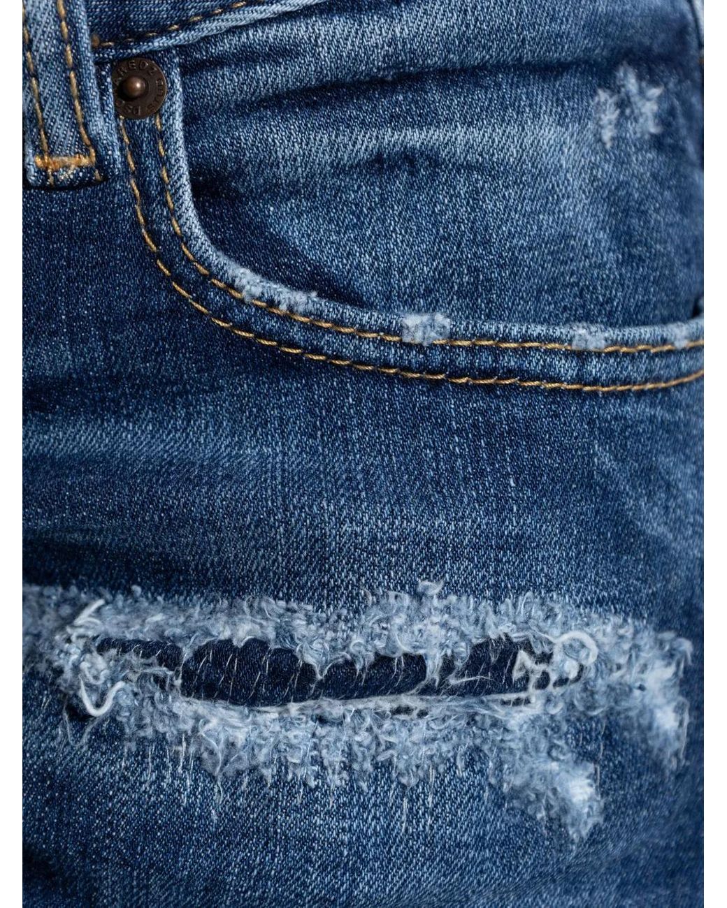 DSquared² Gerafelde Jeans in het Blue