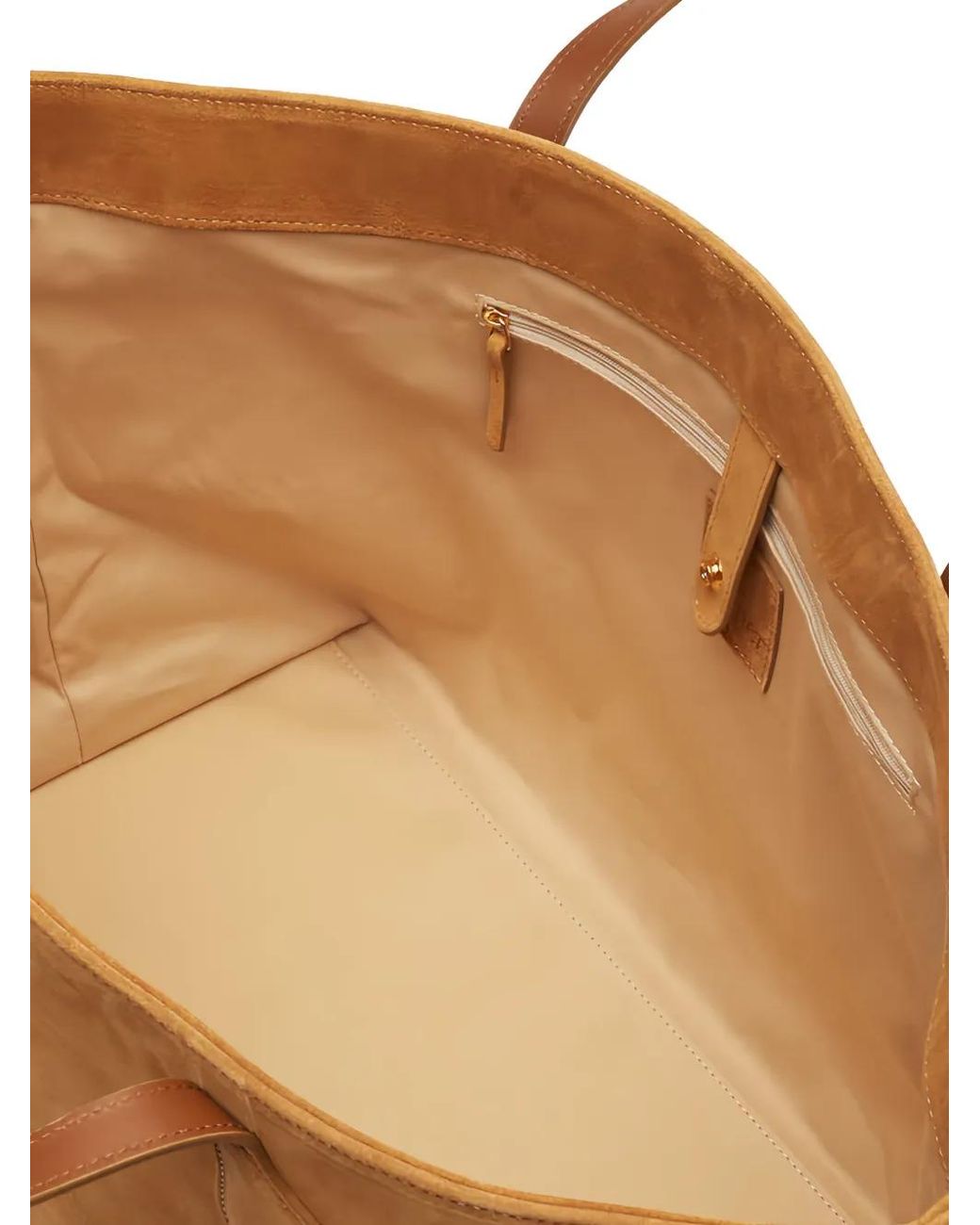 Liffner Brown Sac Cabas Rhum Sprout En Cuir De Veau Suédé