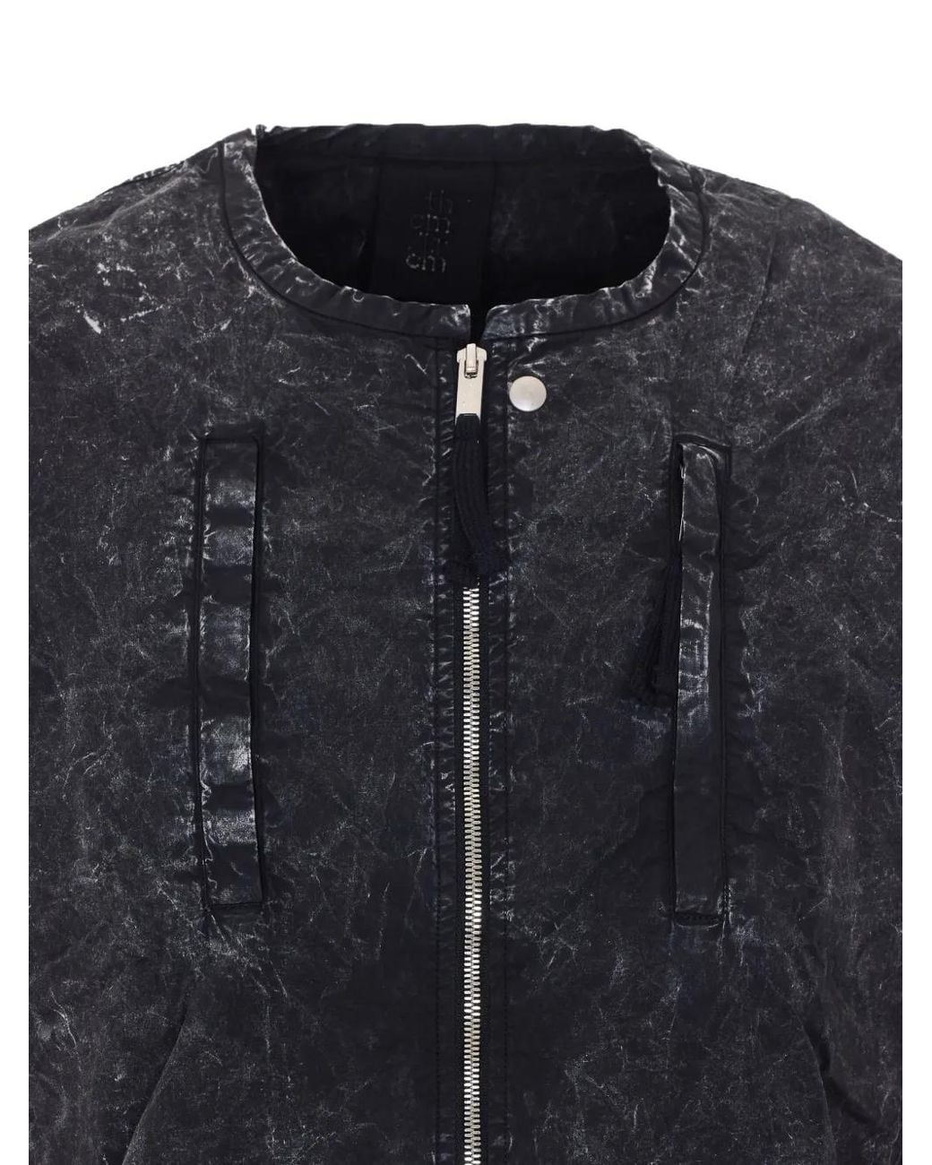 Thom Krom Blue Marble-Effect Jacket for men