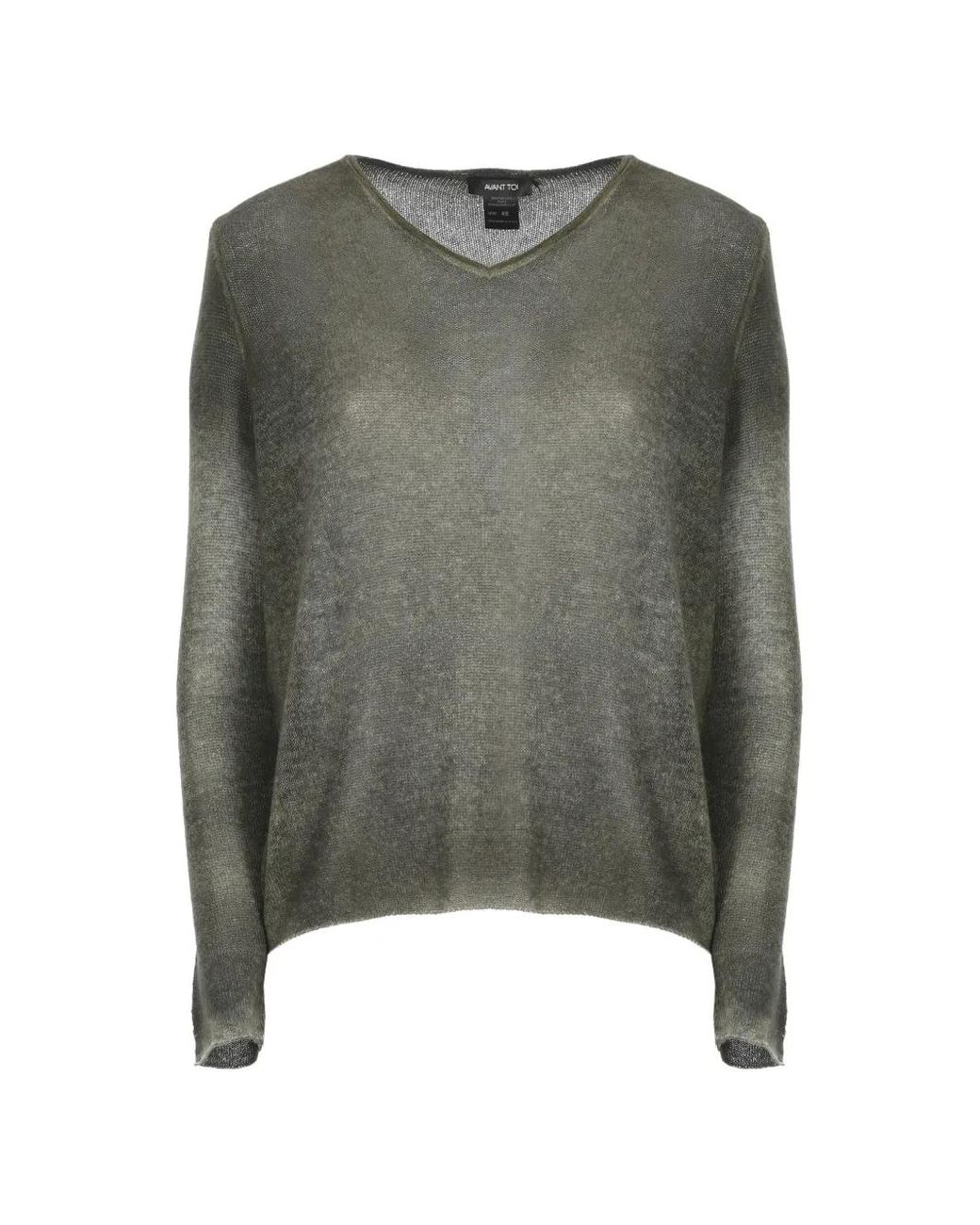 Avant Toi Green V-Neck Cashmere Sweater