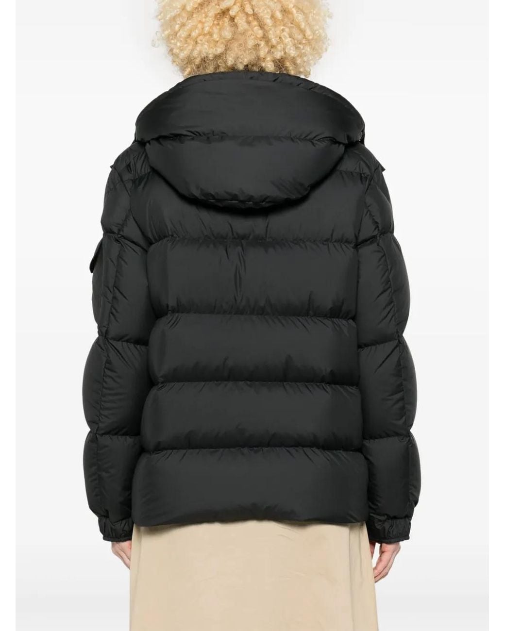 Moncler Gevoerd Jack Met Capuchon in het Black