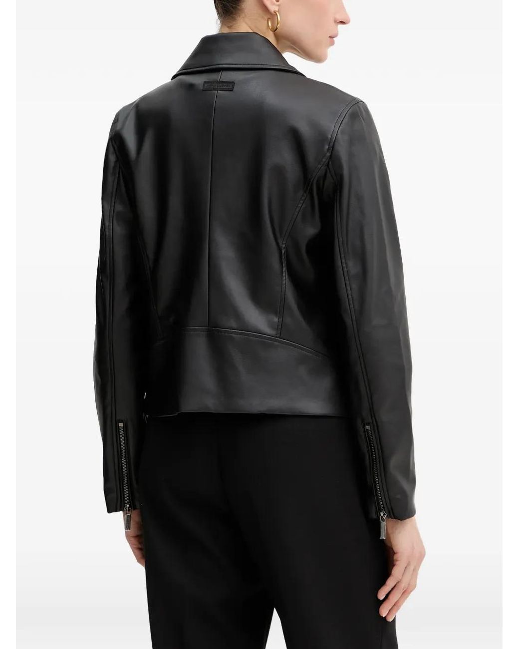 ARMANI EXCHANGE Black Collar Zip Jacket