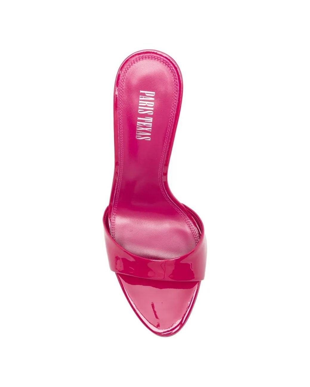 Paris Texas Pink Lidia Patent-Finish Stiletto Sandals