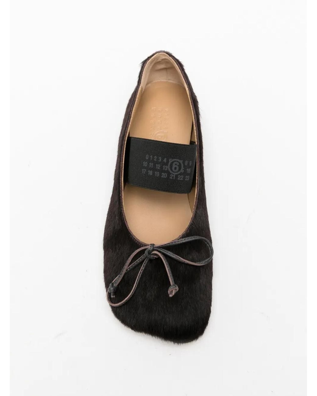MM6 by Maison Margiela White Elasticated-Strap Ballet Flats