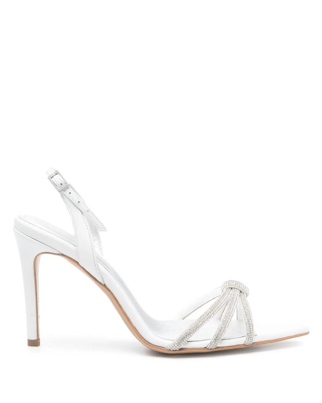 Ginissima White 95Mm Daisy Sandals